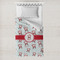 Santa Clause making snow angels Toddler Duvet Cover Only