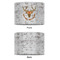 Floral Antler 12" Drum Lampshade - APPROVAL (Fabric)