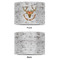 Floral Antler 12" Drum Lampshade - APPROVAL (Poly Film)
