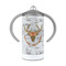 Floral Antler 12 oz Stainless Steel Sippy Cups - FRONT