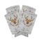 Floral Antler Can Cooler (tall 12 oz) - Set of 4 (Personalized)
