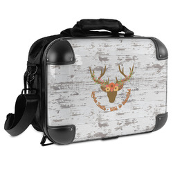 Floral Antler Hard Shell Briefcase (Personalized)