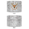 Floral Antler 16" Drum Lampshade - APPROVAL (Poly Film)