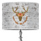 Floral Antler Drum Lamp Shade (Personalized)