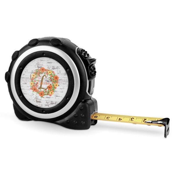 Custom Floral Antler Tape Measure - 16 Ft (Personalized)