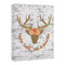 Floral Antler Canvas Print - 16x20 (Personalized)