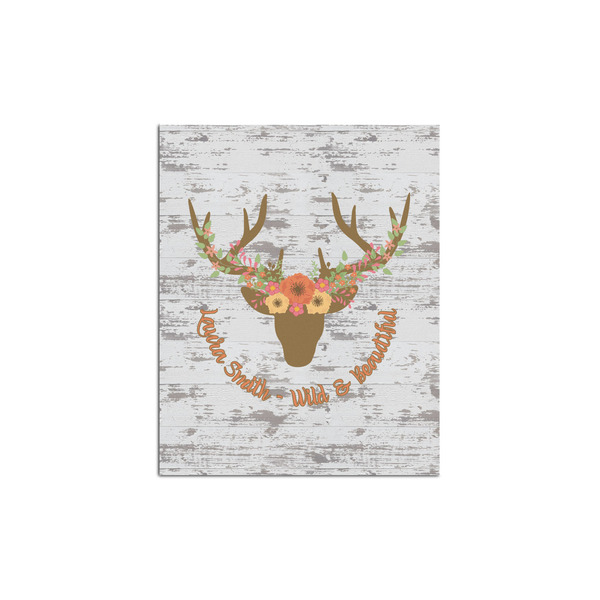 Custom Floral Antler Poster - Multiple Sizes (Personalized)