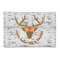Floral Antler 2' x 3' Indoor Area Rug (Personalized)