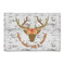 Floral Antler 2'x3' Patio Rug - Front/Main