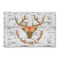 Floral Antler Patio Rug (Personalized)