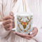 Floral Antler 20oz Coffee Mug - LIFESTYLE