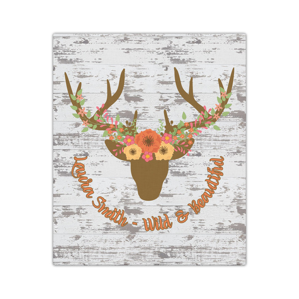 Floral Antler 20x24 - Canvas Print - Front View