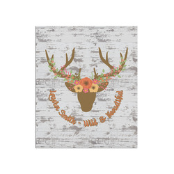 Floral Antler Poster - Matte - 20x24 (Personalized)
