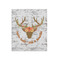 Floral Antler 20x24 - Matte Poster - Front View