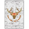 Floral Antler Wood Print - 20x30 (Personalized)