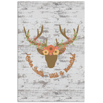 Floral Antler Poster - Matte - 24x36 (Personalized)