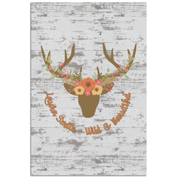 Floral Antler Poster - Matte - 24x36 (Personalized)