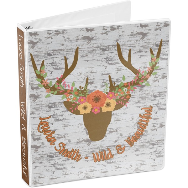 Floral Antler 3-Ring Binder 3/4 - Main