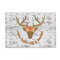 Floral Antler 4' x 6' Indoor Area Rug (Personalized)