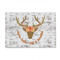 Floral Antler 4' x 6' Patio Rug (Personalized)