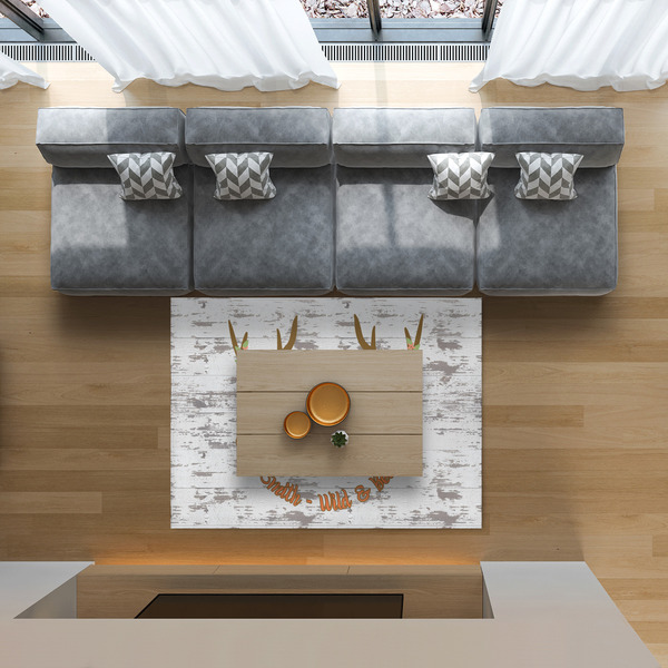 Floral Antler 5'x7' Indoor Area Rugs - IN CONTEXT