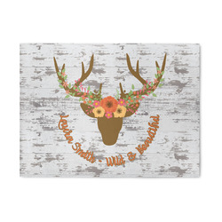 Floral Antler 5' x 7' Patio Rug (Personalized)