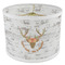 Floral Antler 8" Drum Lampshade - ANGLE Poly-Film