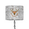 Floral Antler 8" Drum Lamp Shade - Fabric (Personalized)