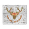 Floral Antler 8' x 10' Indoor Area Rug (Personalized)