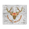 Floral Antler 8' x 10' Patio Rug (Personalized)