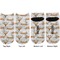 Floral Antler Adult Ankle Socks - Double Pair - Front and Back - Apvl