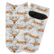 Floral Antler Adult Ankle Socks