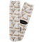 Floral Antler Adult Crew Socks - Single Pair - Front and Back