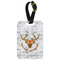 Floral Antler Aluminum Luggage Tag (Personalized)