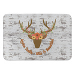 Floral Antler Anti-Fatigue Kitchen Mat (Personalized)