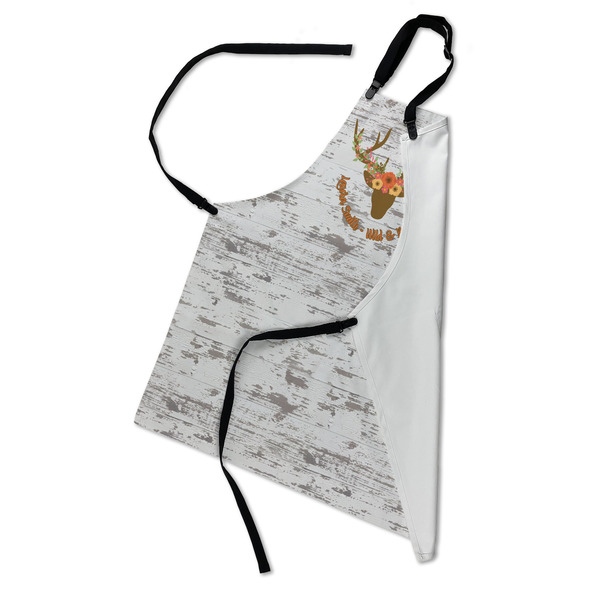 Floral Antler Apron - Folded