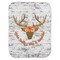 Floral Antler Baby Swaddling Blanket (Personalized)