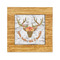 Floral Antler Bamboo Trivet with Ceramic Tile Insert (Personalized)
