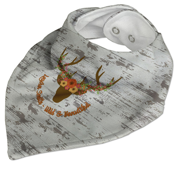 Floral Antler Bandana Closed