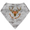Floral Antler Bandana Bib (Personalized)