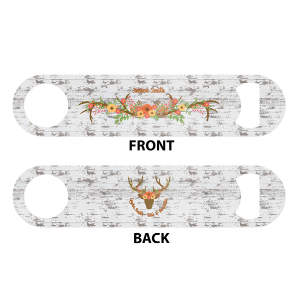 Floral Antler Bar Bottle Opener - White - Approval