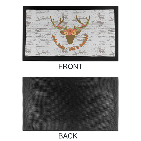 Floral Antler Bar Mat - Small - APPROVAL