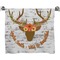 Floral Antler Bath Towel (Personalized)