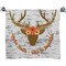 Floral Antler Bath Towel (Personalized)