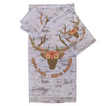 Floral Antler Bath Towel Set - 3 Pcs (Personalized)