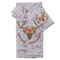 Floral Antler Bath Towel Set - 3 Pcs (Personalized)