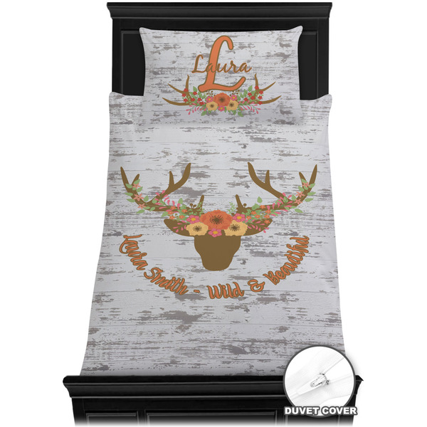 Floral Antler Bedding Set (TwinXL) - Duvet