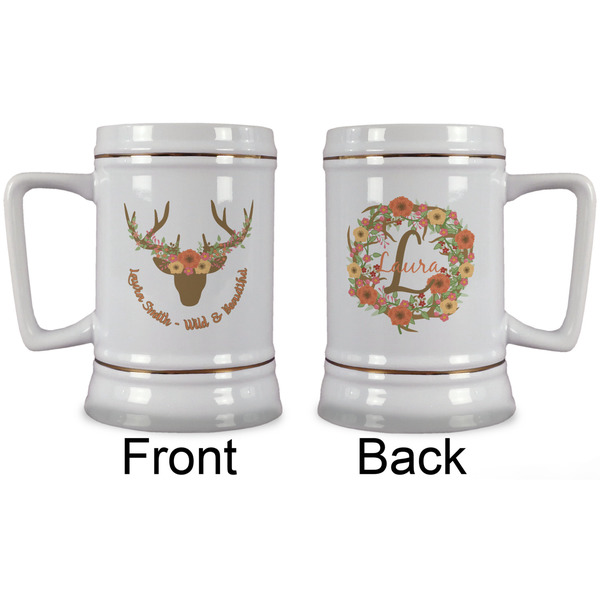 Floral Antler Beer Stein - Approval