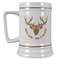 Floral Antler Beer Stein - Front View