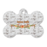 Floral Antler Bone Shaped Dog ID Tag (Personalized)